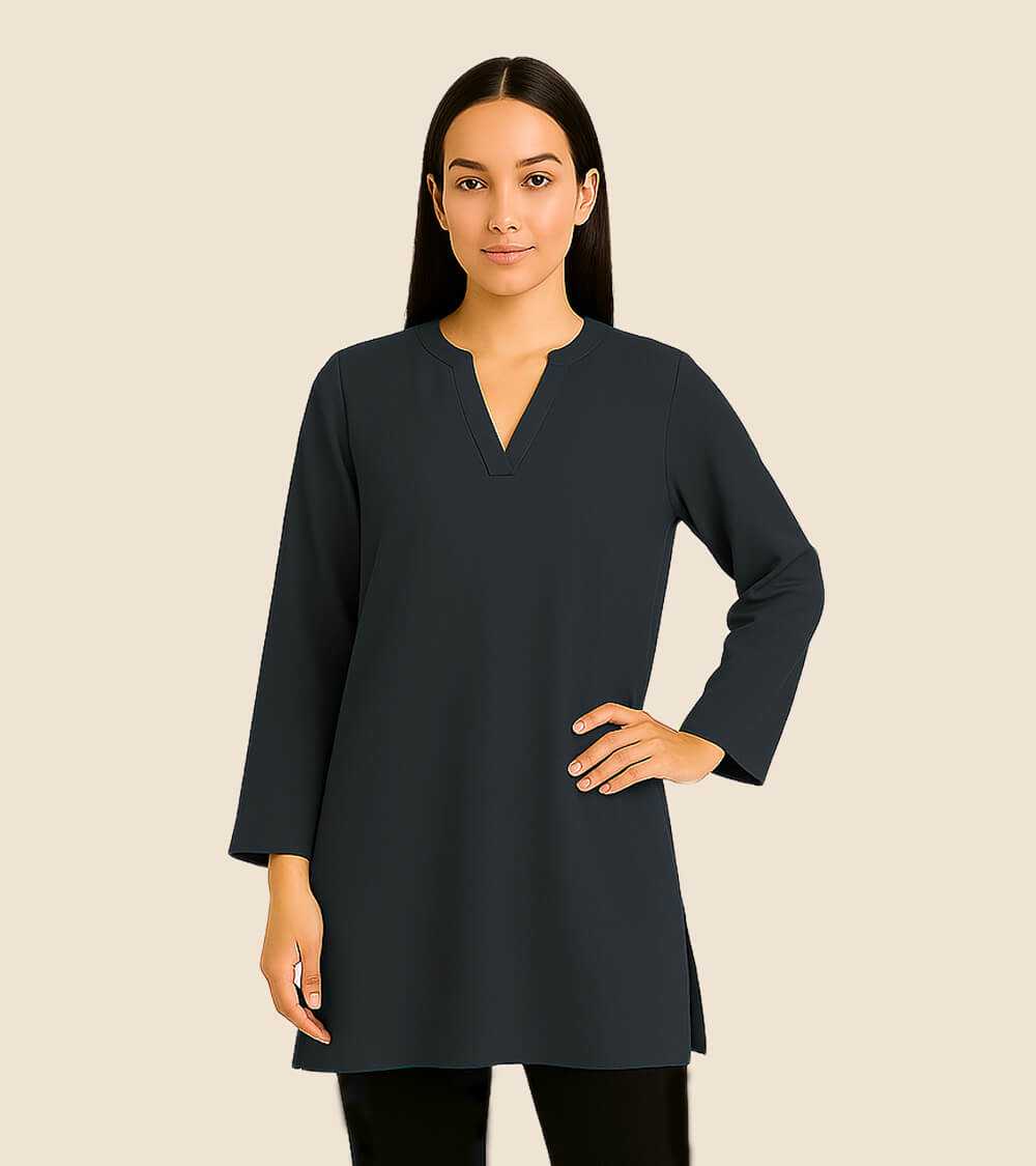Straight-Cut Kurti Top